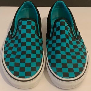 Vans Teal Checkers, retired shoe